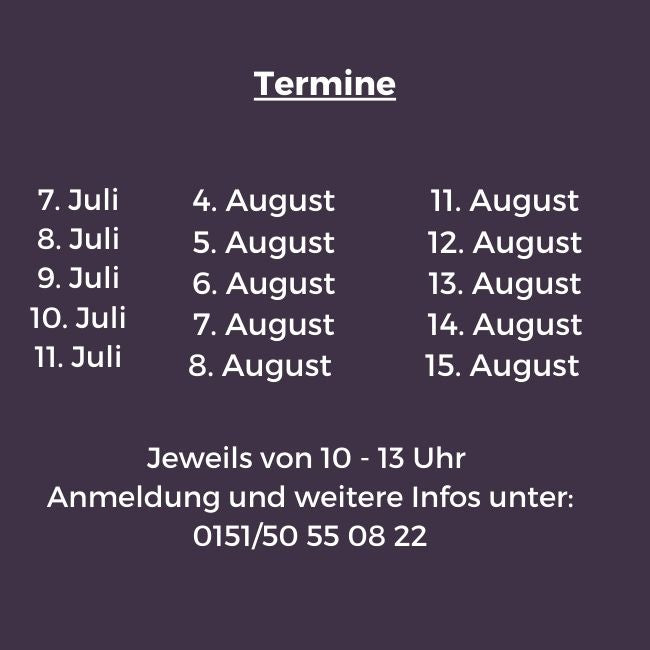 Nähkurs Kinder Sommerferien 1. Woche