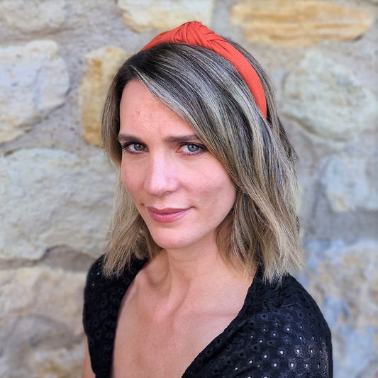 Haarreif Jersey Peach