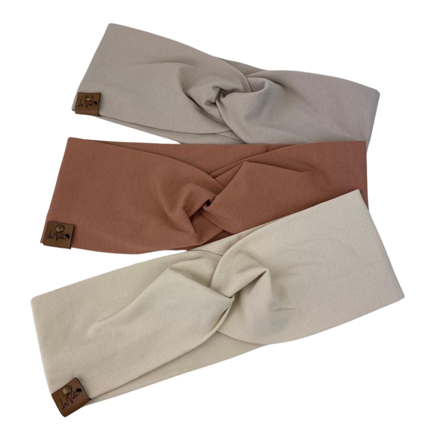 Stirnband Basic sandige Naturfarben