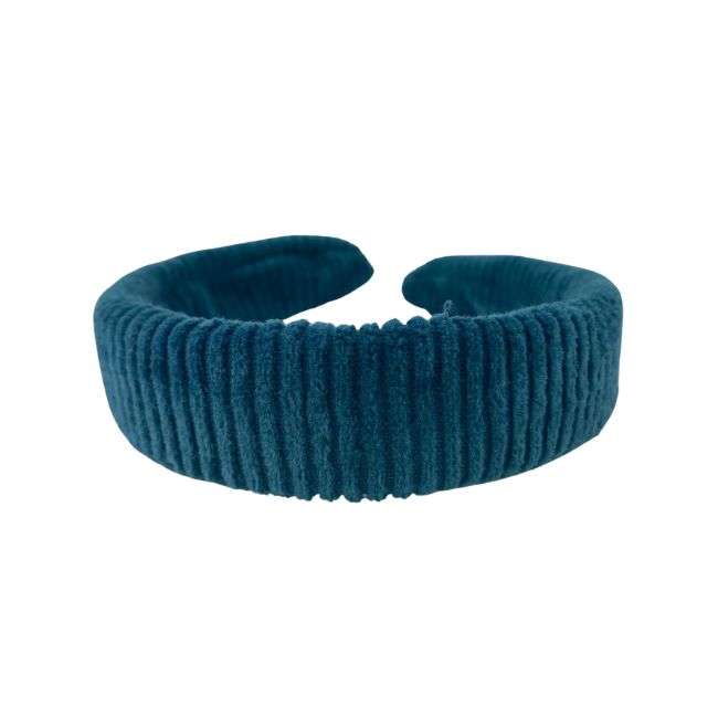 Haarreif Breitcord Petrol