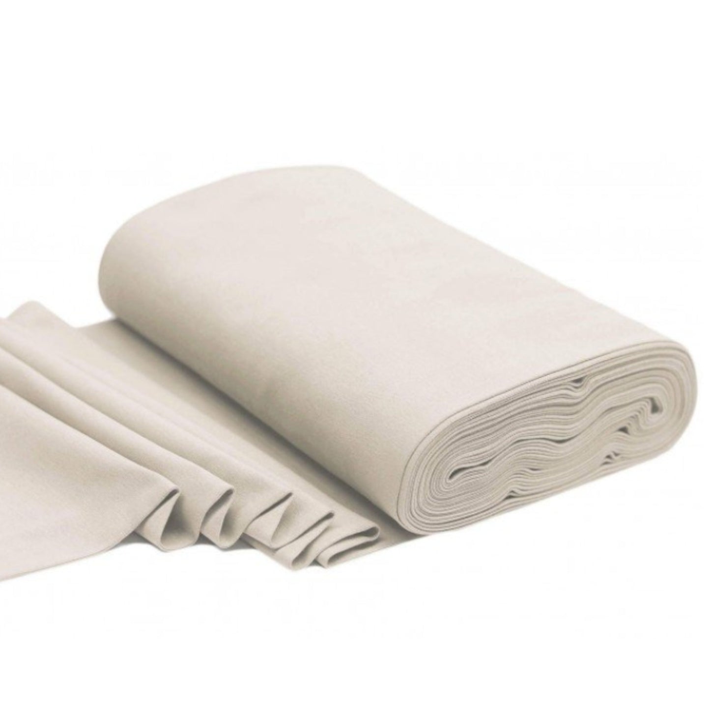 Bündchenstoff Beige