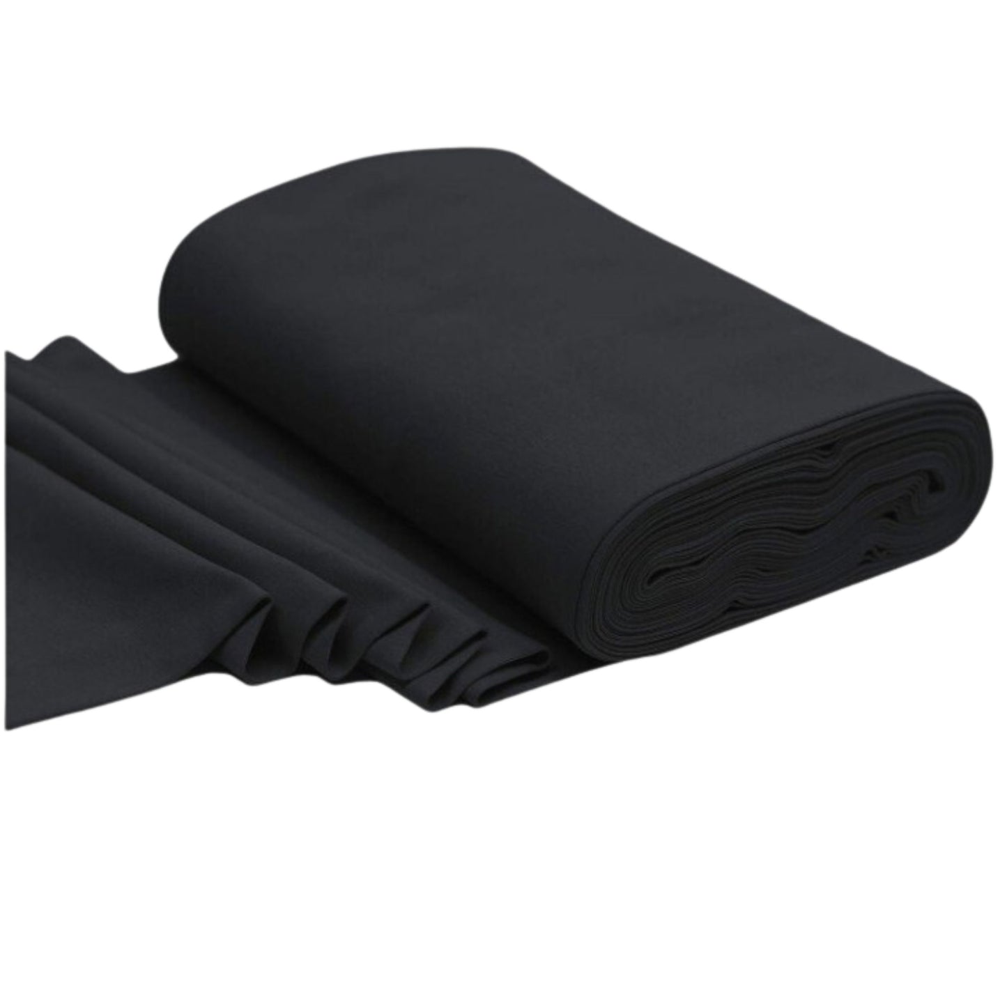 Bündchenstoff Schwarz