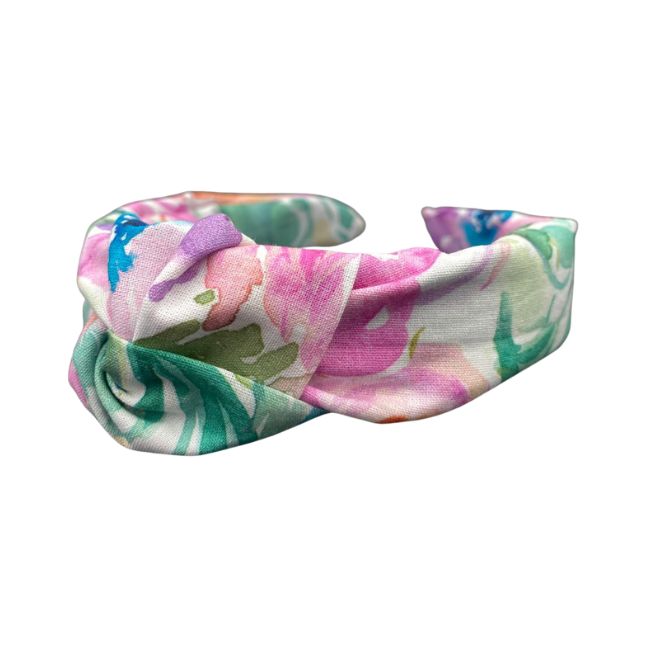 Haarreif Popeline digital Blumenmeer