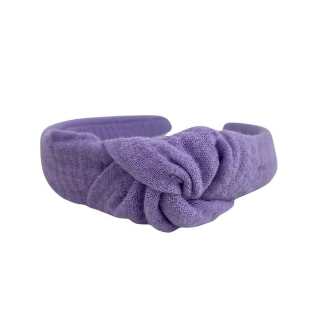 Musselin Haarreif Flieder