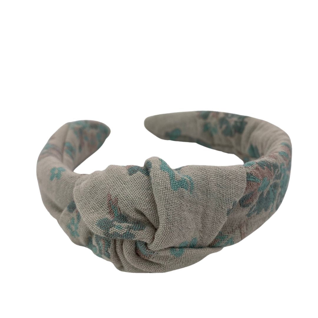 Musselin Haarreif Mint Beige