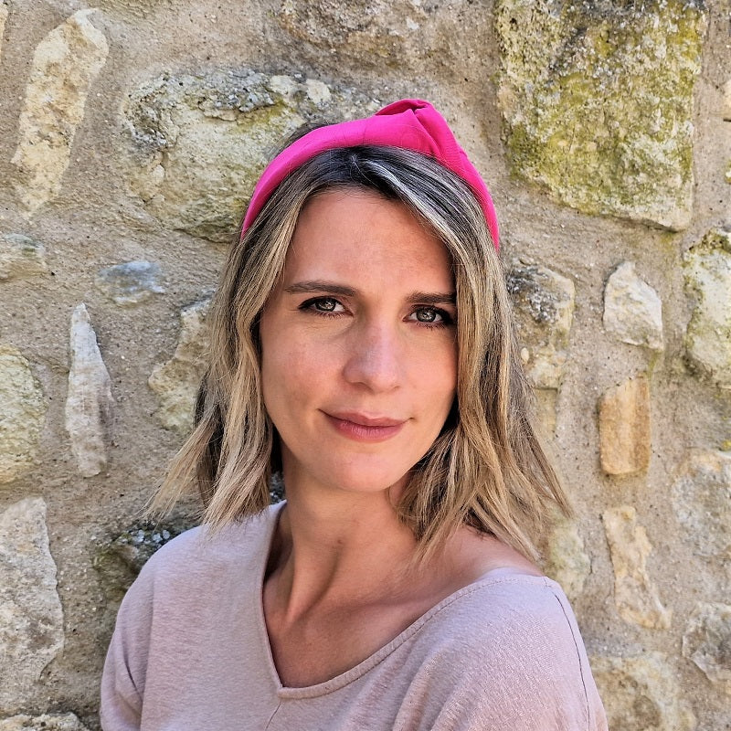 Haarreif Jersey Fuchsia