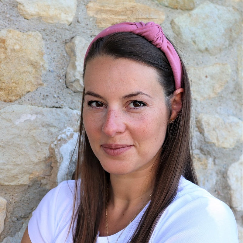 Haarreif Jersey Himbeere