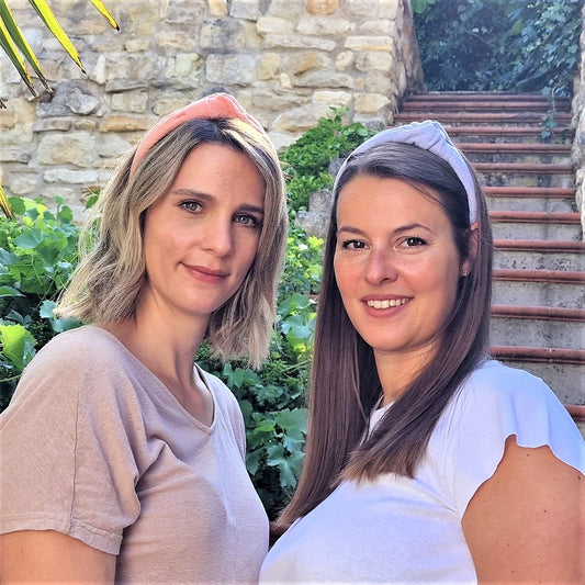 Musselin Haarreif Peach