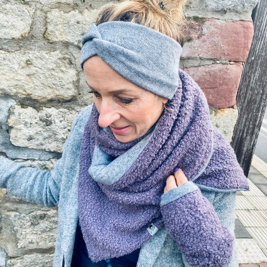 Armstulpen Boucléstoff super soft