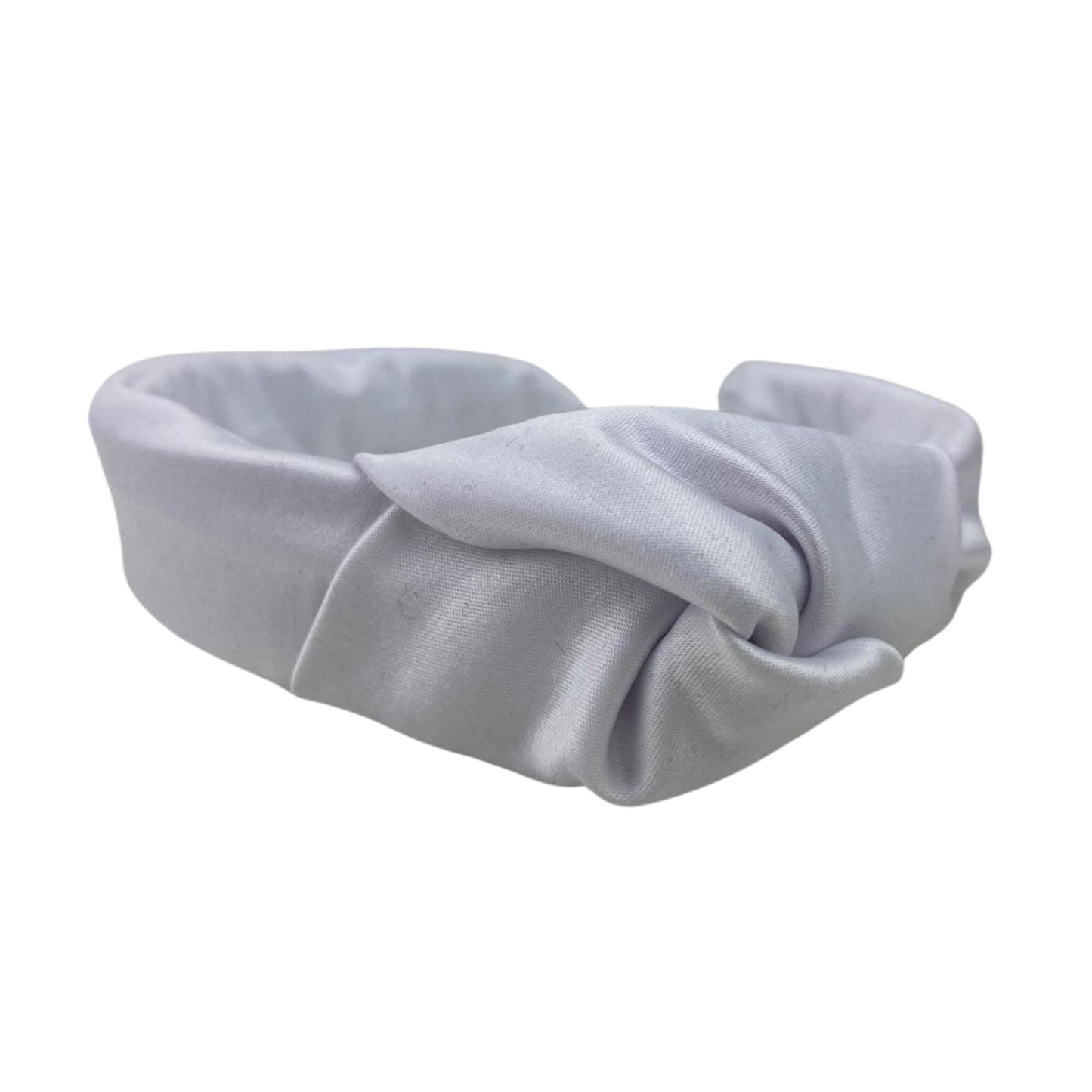 Haarreif Satin Weiß