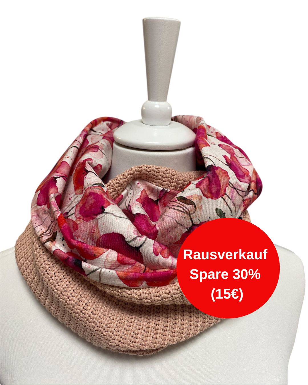 Loopschal Grobstrick doppelt Mohnliebe