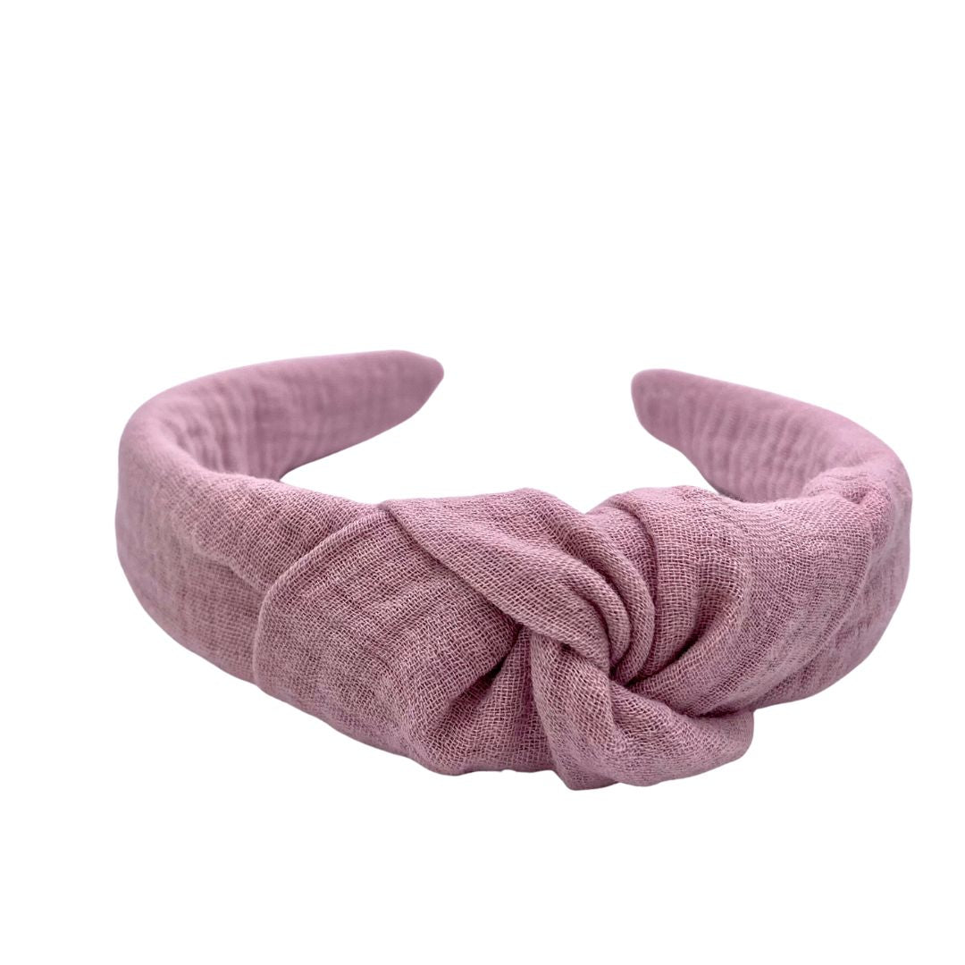Musselin Haarreif Altrosa
