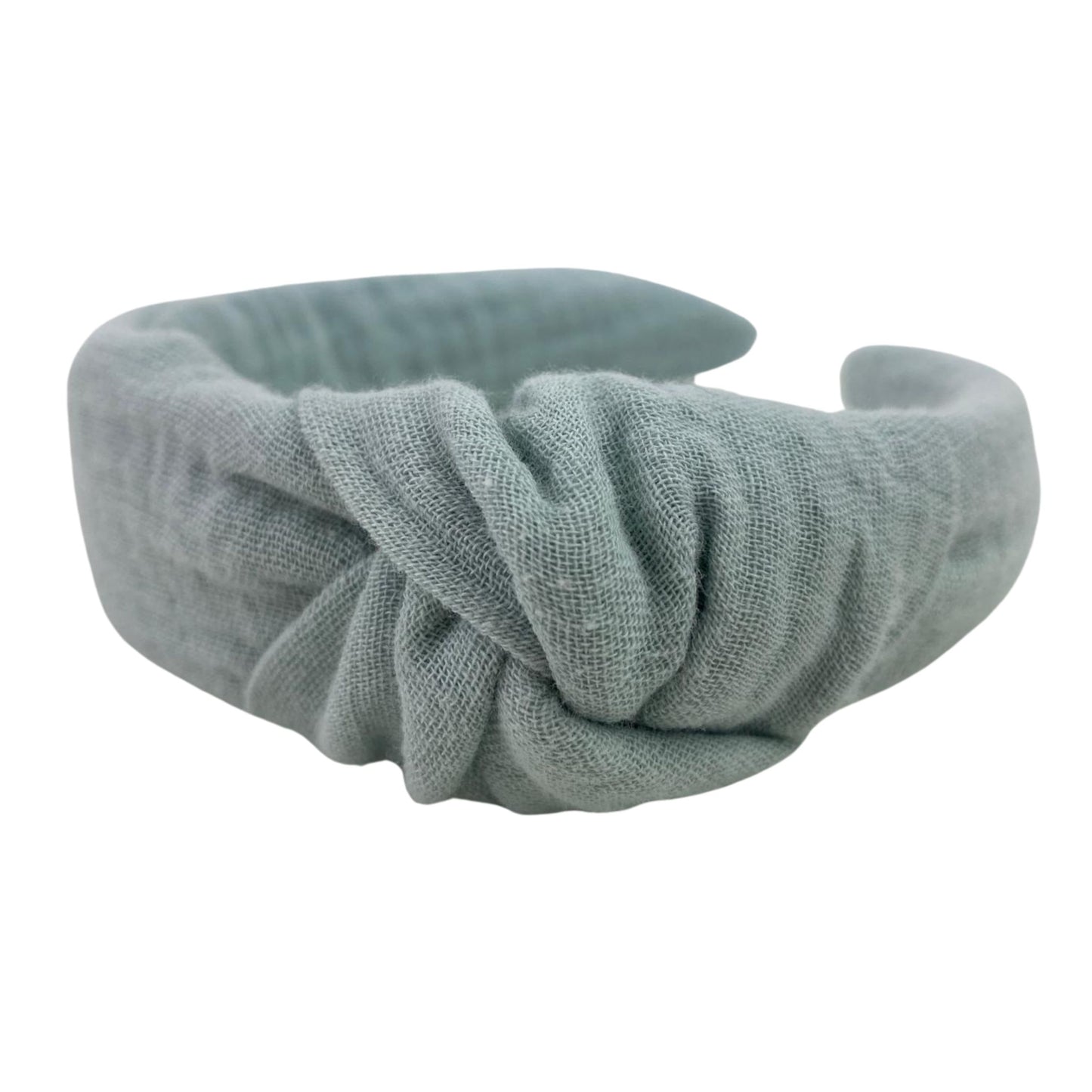 Musselin Haarreif Meergrün