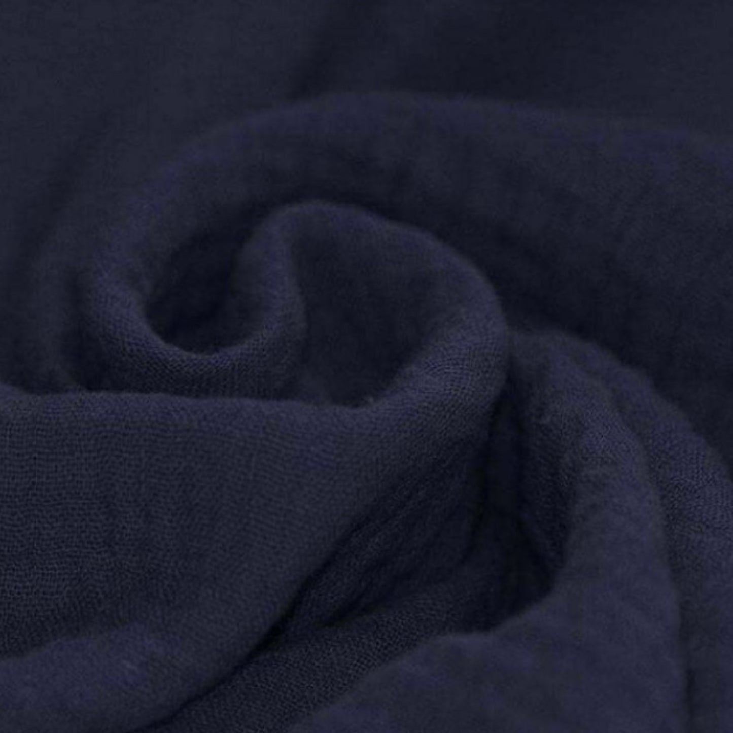 Musselinstoff Marineblau