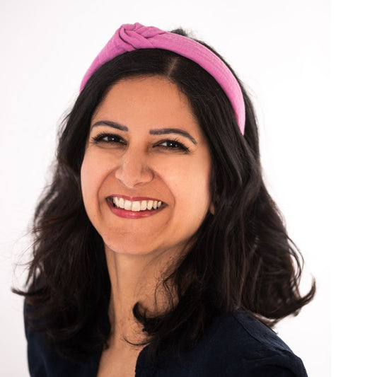 Musselin Haarreif Orchideenpink