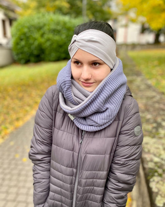 Setangebot Loopschal Grobstrick & Fleece