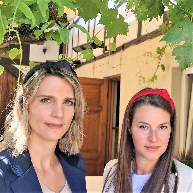 Haarreif Satin Marineblau