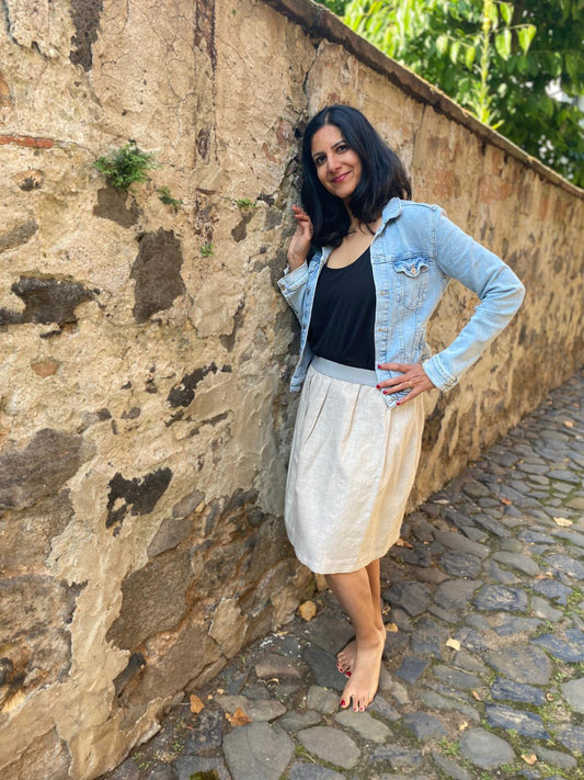 Sommerrock Hauch von Leinen