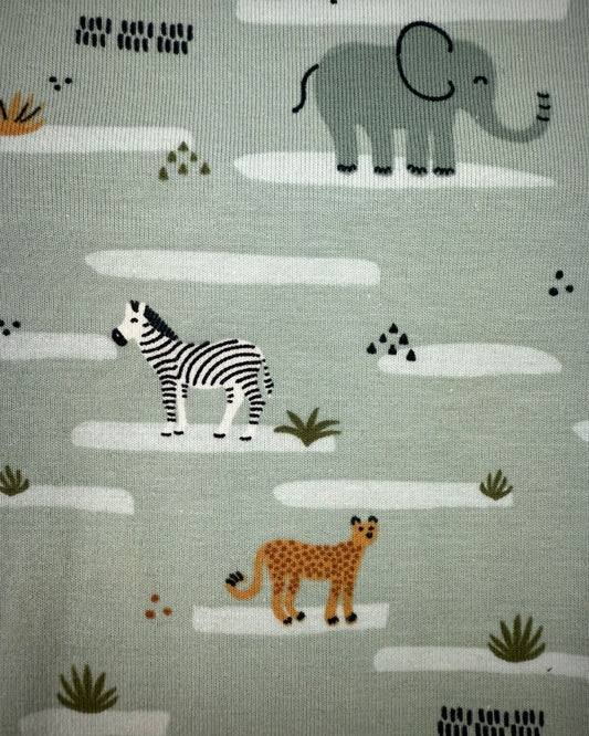 Stoffpaket Rippjersey Safaritiere