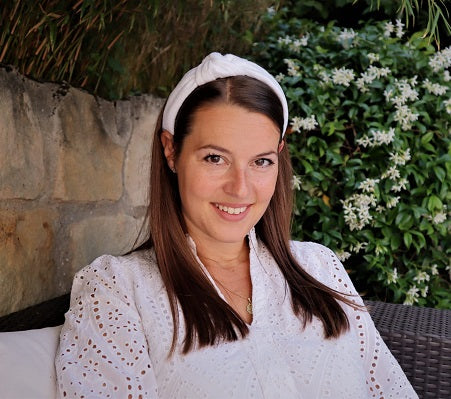 Musselin Haarreif Weiß