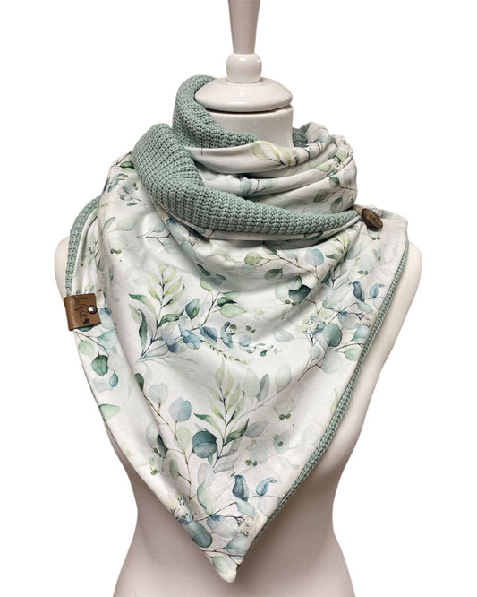 Wickelschal Grobstrick Botanical Soul