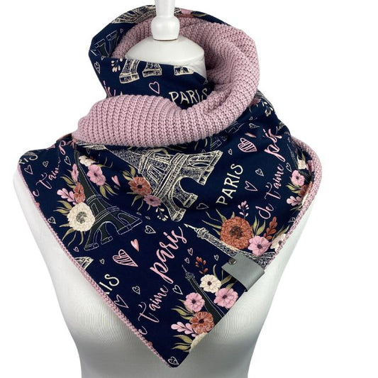 Wickelschal Grobstrick Paris Love