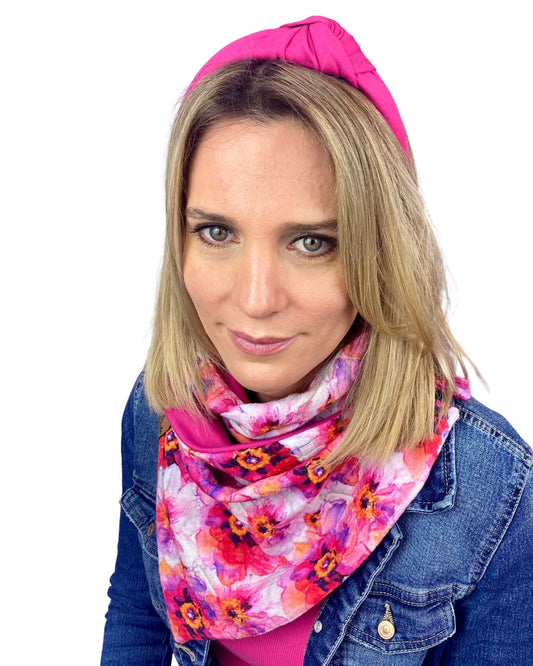 Wickelschal Musselin Pink Blossom