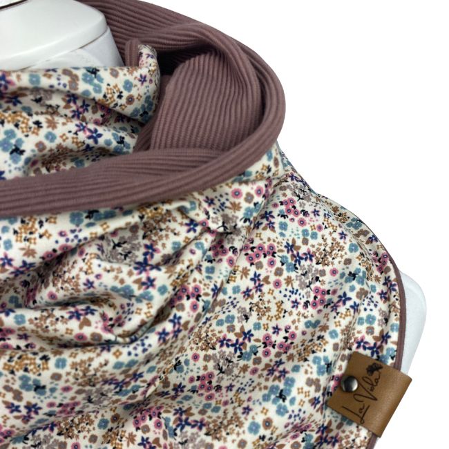 Wickelschal Rippjersey Mini Flora