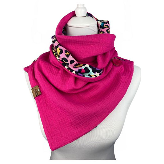 Wickelschal Musselin Wild Leo