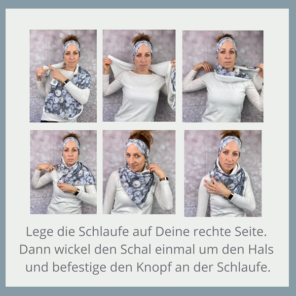 Wickelschal Sweat Pink Nights