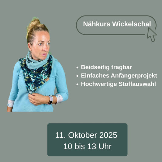 Nähkurs Wickelschal Erwachsene 11. Oktober