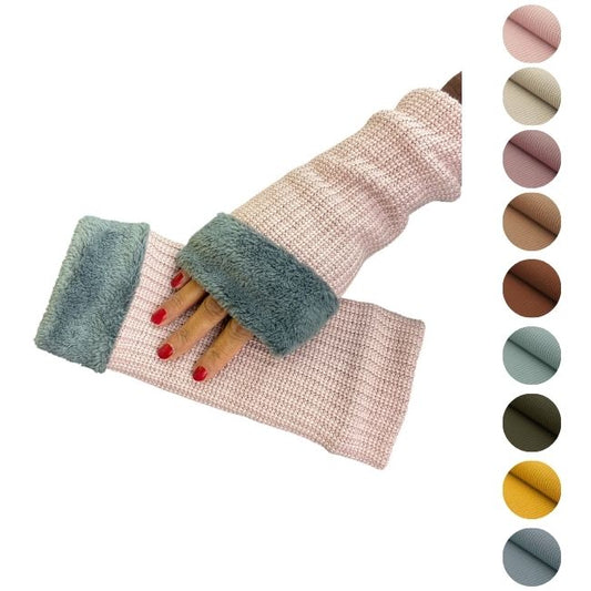 Armstulpen Grobstrick & Fleece