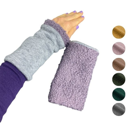 Armstulpen Boucléstoff super soft