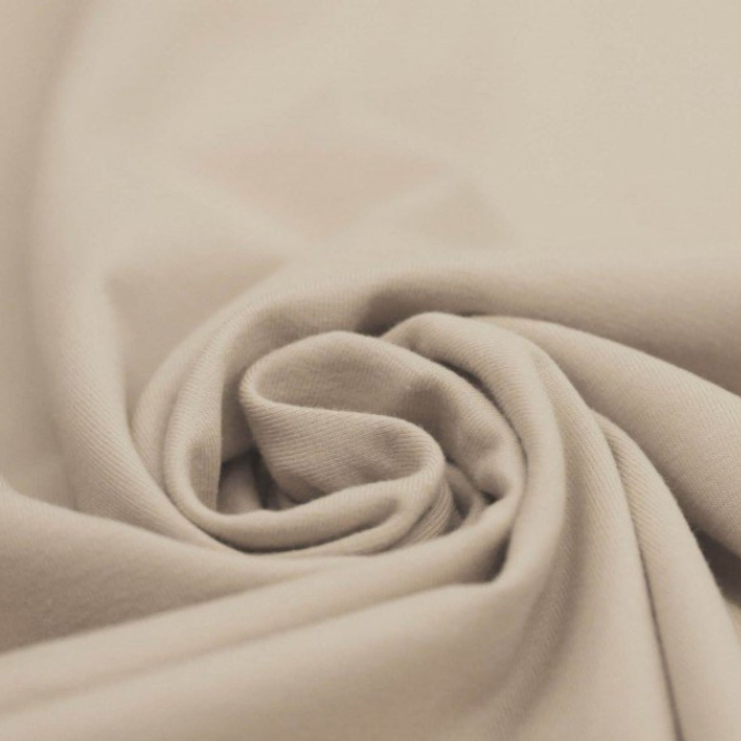 Baumwolljersey Dunkelbeige