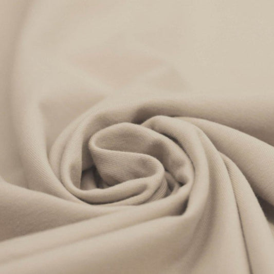 Baumwolljersey Dunkelbeige
