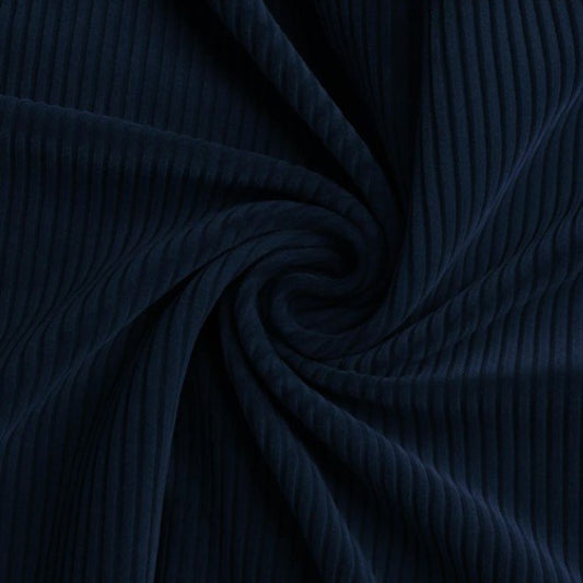 Breitcord Stretch Marineblau