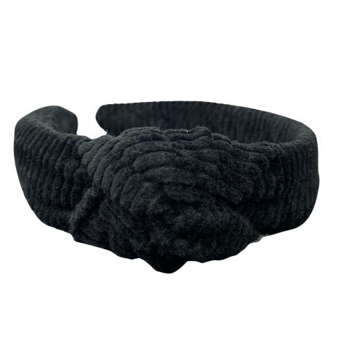 Haarreif Breitcord Schwarz