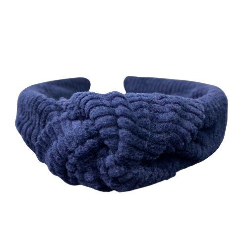 Haarreif Breitcord Marineblau