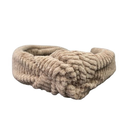 Haarreif Breitcord Beige