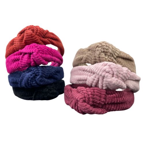 Haarreif Breitcord Marineblau