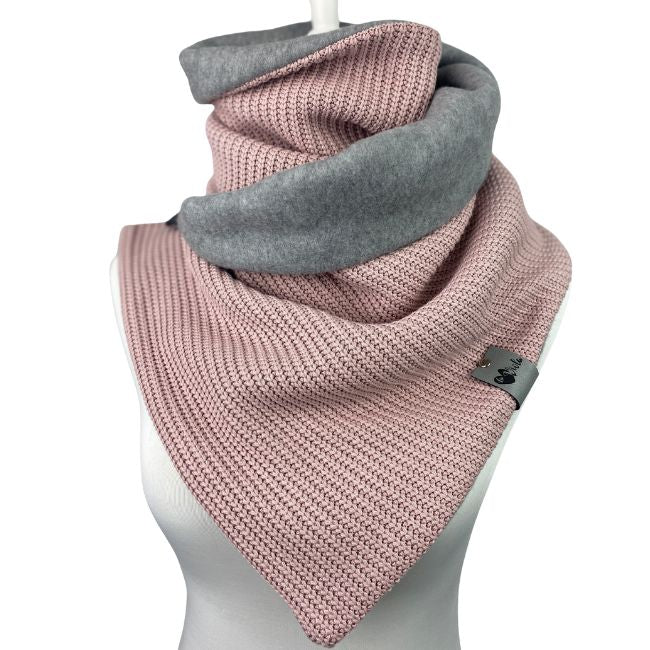 Wickelschal Wunschdesign Grobstrick & Fleece