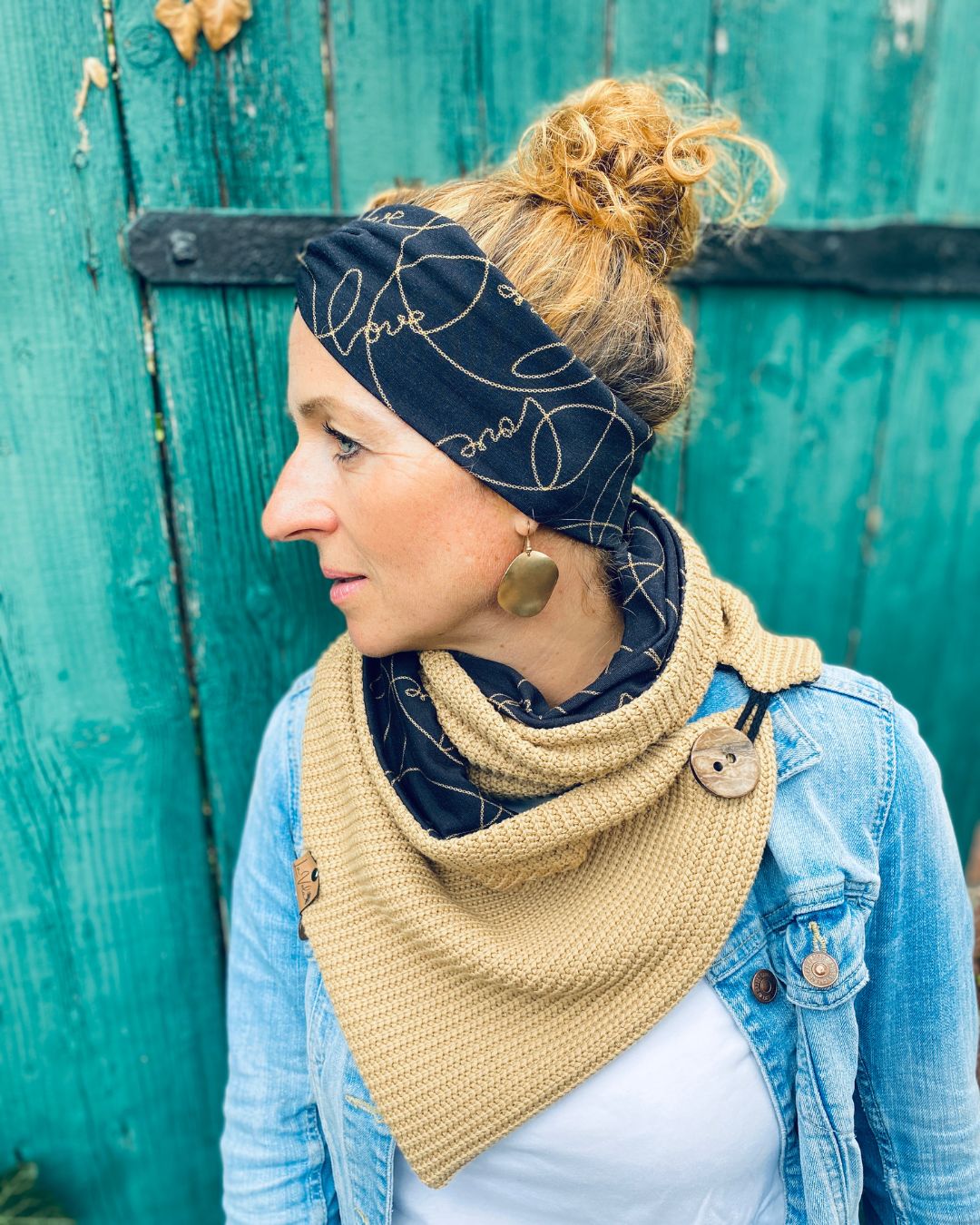 Setangebot Wickelschal Grobstrick & Wunschmuster