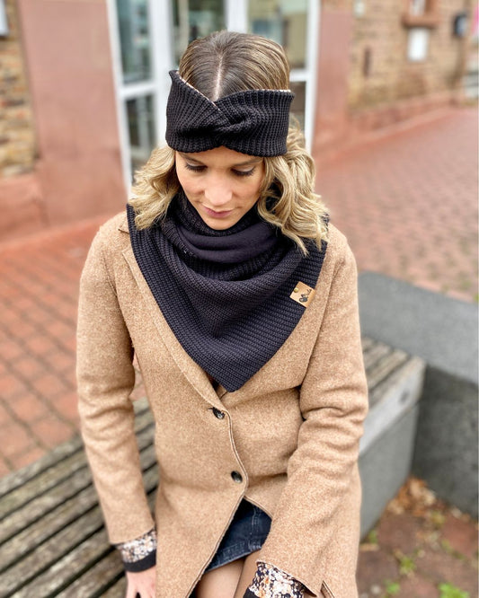 Stirnband Grobstrick & Wunschmuster