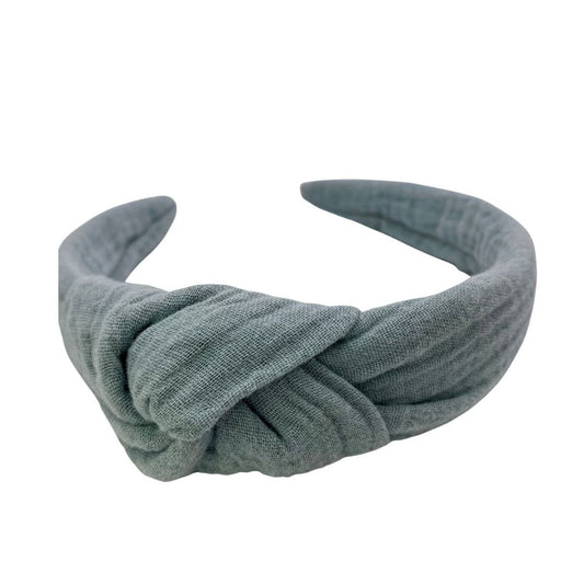 Musselin Haarreif Altgrün