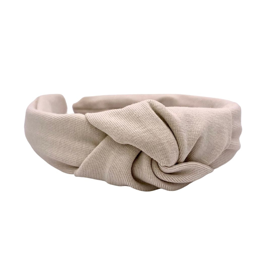 Haarreif Jersey Beige