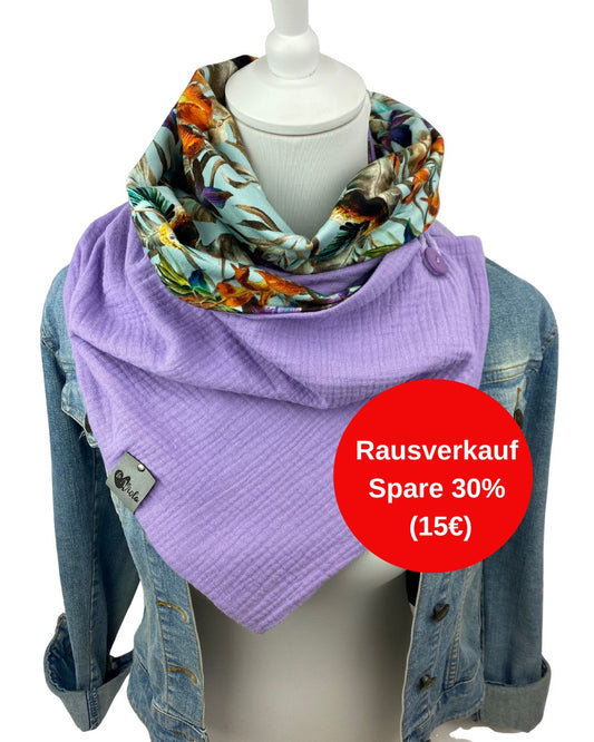 Wickelschal Musselin Kolibri