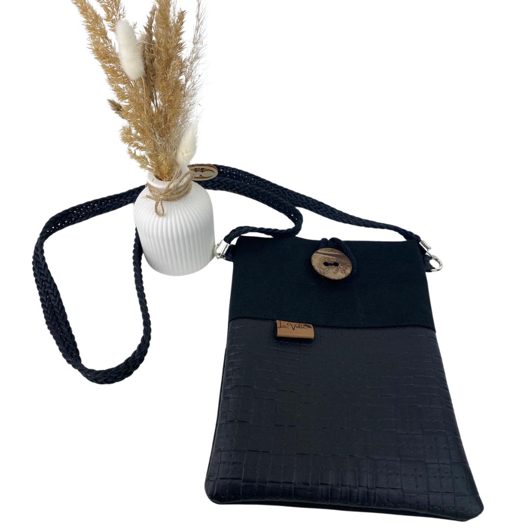 Handytasche Kunstleder Schwarz