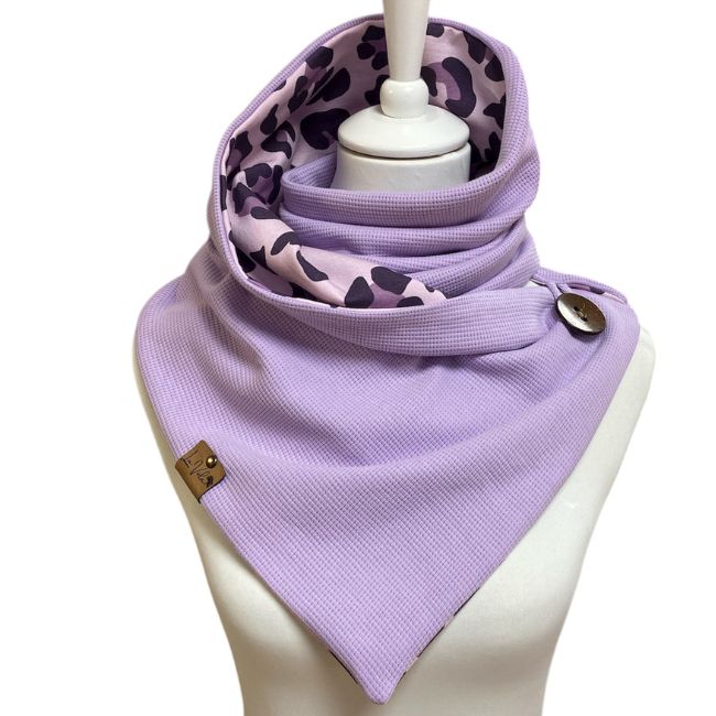 Wickelschal Waffeljersey Lavender Leo