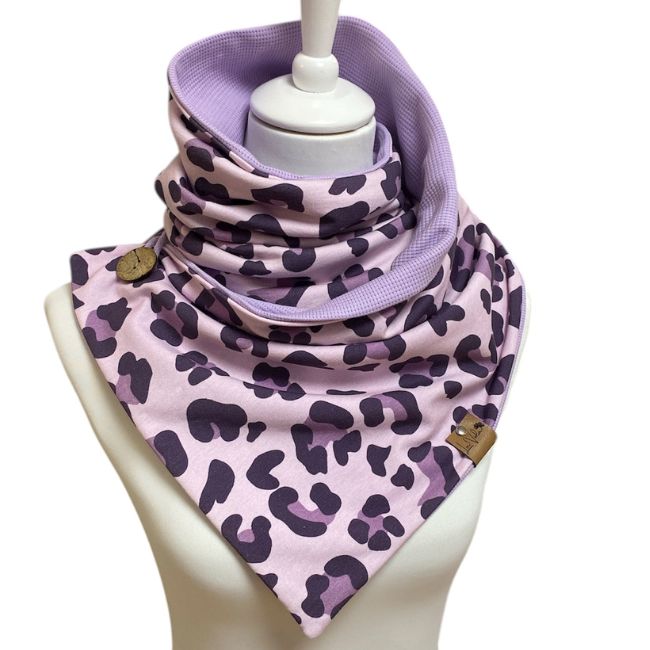Wickelschal Waffeljersey Lavender Leo