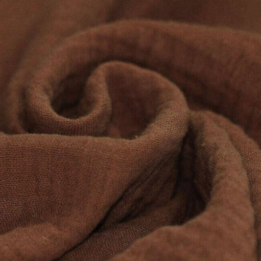 Musselinstoff Hellbraun